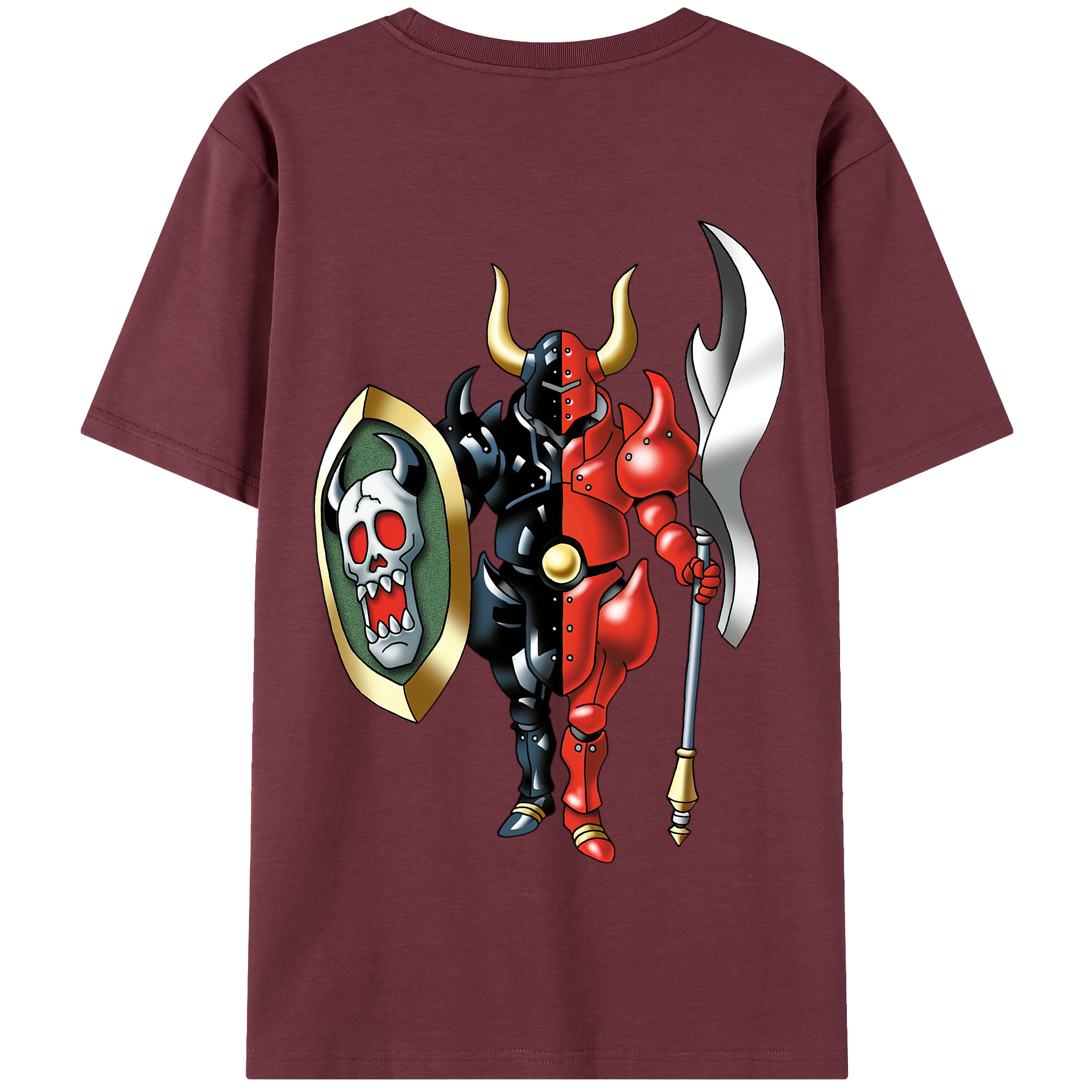 （画像用） ドラゴンクエスト Doragon Kuesuto Dragon Quest 綿100％半袖Tシャツ（背面プリント）